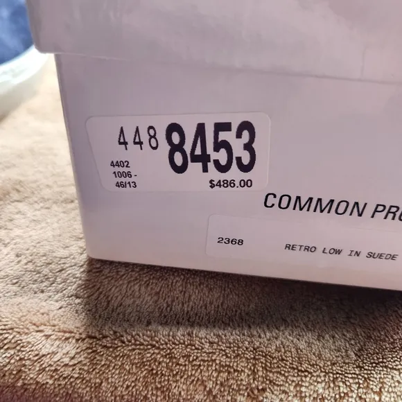 Common Projects NEW WITH BOX Retro Low In Suede BLUE
