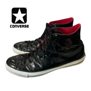 Converse All Star Chuck Taylor Hi-Top Black Patent Leather Men's Sneakers 14