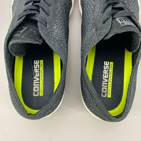 Converse All Star Flyknit Low Men’s Size 10 Black Casual Sneakers Lace Up Shoes