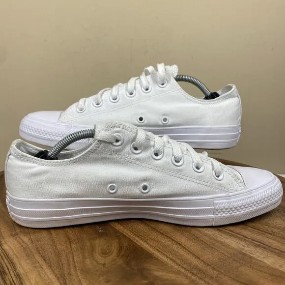 Converse Chuck Taylor All Star Womens Triple White Size 8.5 Low Top Shoes