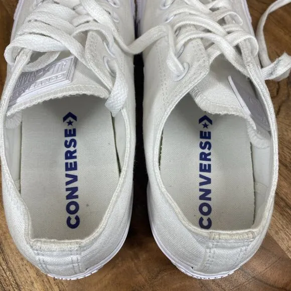 Converse Chuck Taylor All Star Womens Triple White Size 8.5 Low Top Shoes