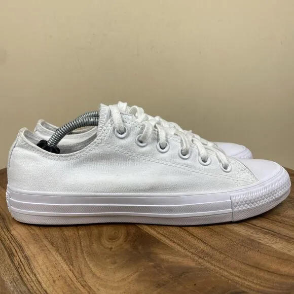Converse Chuck Taylor All Star Womens Triple White Size 8.5 Low Top Shoes