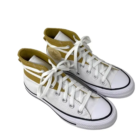 Converse Chuck Taylor High Top Sneakers Casual Men's Shoes White Sesame A04511F