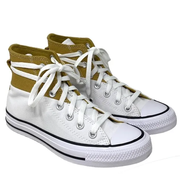 Converse Chuck Taylor High Top Sneakers Casual Men's Shoes White Sesame A04511F