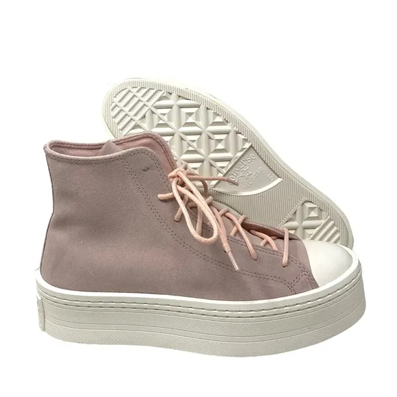 Converse Chuck Taylor Modern Lift Platform Casual Women Shoes Suede Pink A04663C