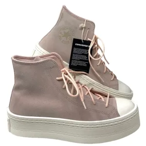 Converse Chuck Taylor Modern Lift Platform Casual Women Shoes Suede Pink A04663C