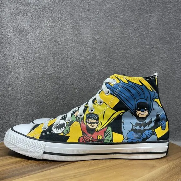 Converse CTAS Hi DC Comics 80 Years Batman Robin Men's Size 9 Casual Shoes