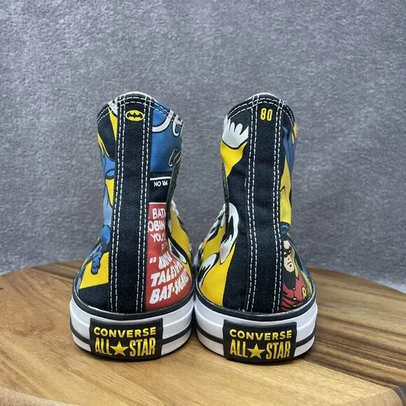 Converse CTAS Hi DC Comics 80 Years Batman Robin Men's Size 9 Casual Shoes