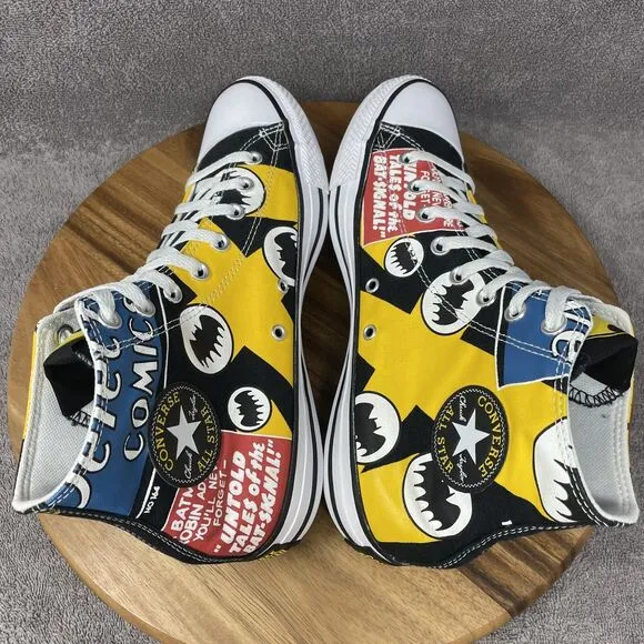 Converse CTAS Hi DC Comics 80 Years Batman Robin Men's Size 9 Casual Shoes