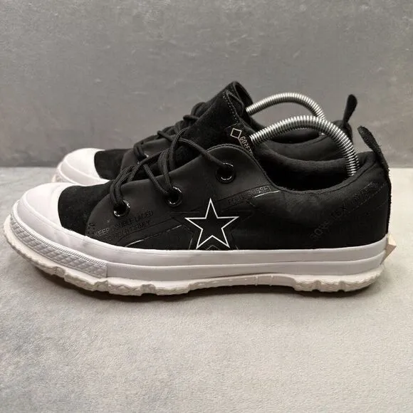 Converse One Star Ox Gore-Tex MC18 Mens Size 9 Shoes Black White Mountain Club