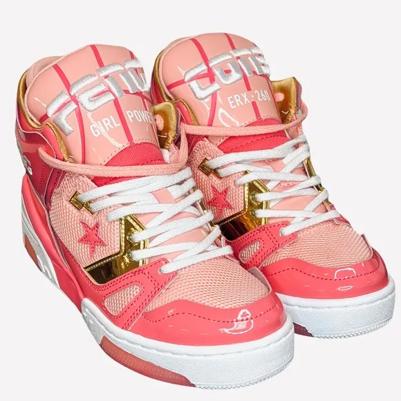 Converse Women's ERX 260 Mid Calypso Coral Apricot Blush Shoes 565601C Size 5.5