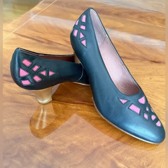 COPY - New ‼️American Duchess 1920s reproduction shoes ‼️Gold Heel Height 2.5 …