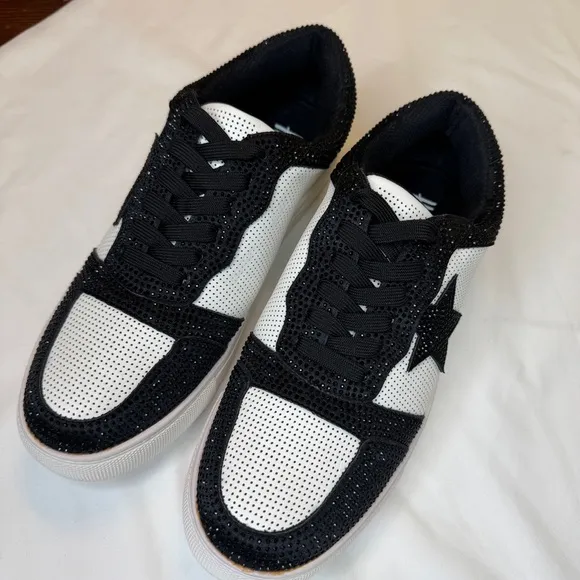 Corkys Black and White Women's Tennis Shoes