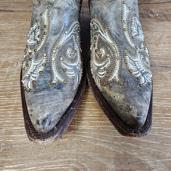Corkys Girl by Corkys Santa Fe Embroidered Studded Western Cowgirl Boots | US 7