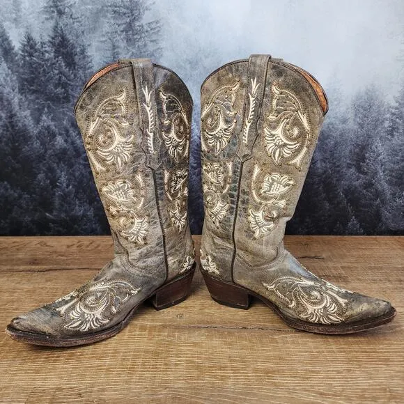 Corkys Girl by Corkys Santa Fe Embroidered Studded Western Cowgirl Boots | US 7