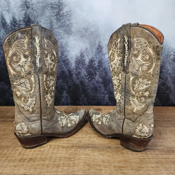 Corkys Girl by Corkys Santa Fe Embroidered Studded Western Cowgirl Boots | US 7