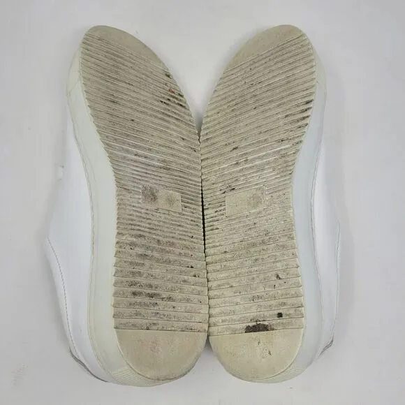 COS Shoes Mens 10 White Leather Casual Minimalist Basic Lace Up Sneakers Low Top