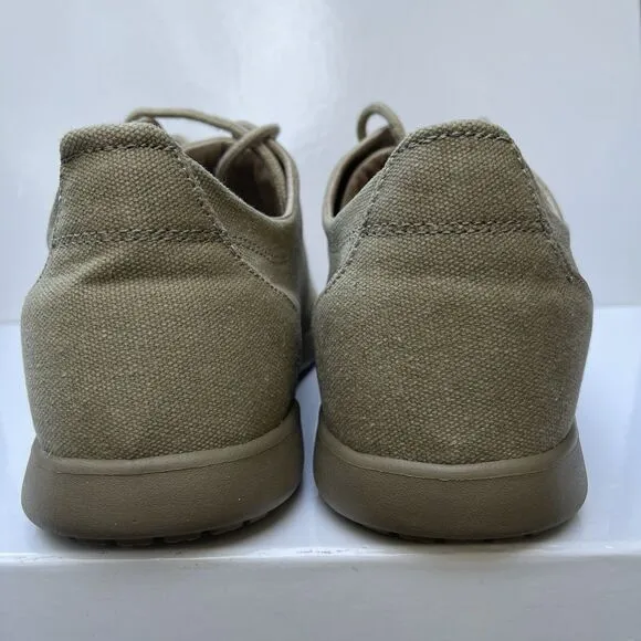 Crocs Venture Canvas Khaki Minimalist Oxford Lace Up Shoes Men's Size 12 NWOB