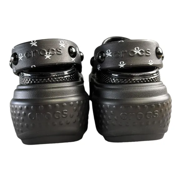 Crocs Wednesday Platform Clogs Size 8 Addams Family Chunky Shoes Goth Whimsigoth