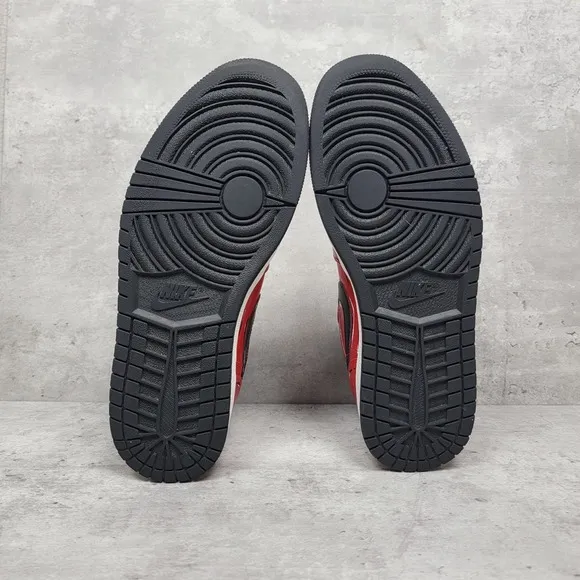 Custom Air Jordan 1 Retro Low Mens Size 10 Gym Red White Black Sneakers Shoes