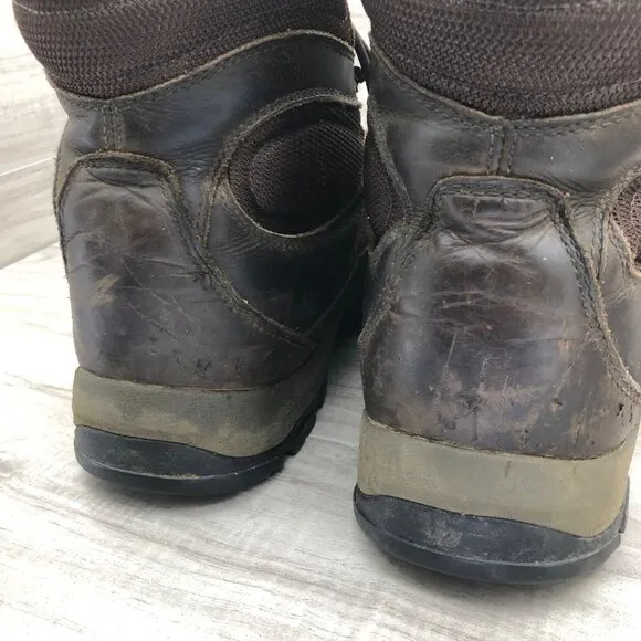 Danner Boots Mens 12 High Ground Brown Leather Lace Up Outdoor Shoes