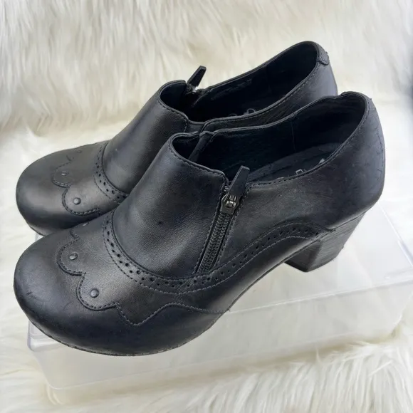 Dansko Black Leather Shoes