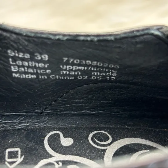 Dansko Black Leather Shoes
