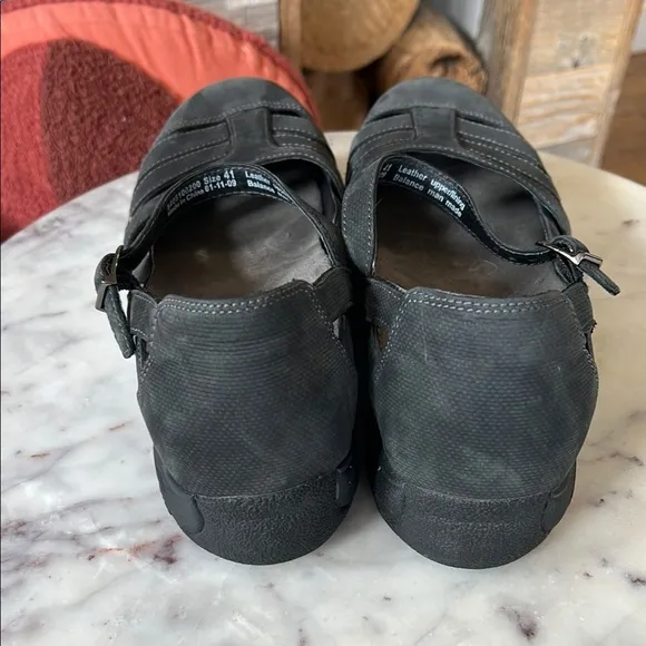 Dansko Black Strappy Mary Jane Shoes