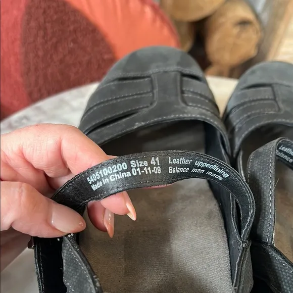 Dansko Black Strappy Mary Jane Shoes