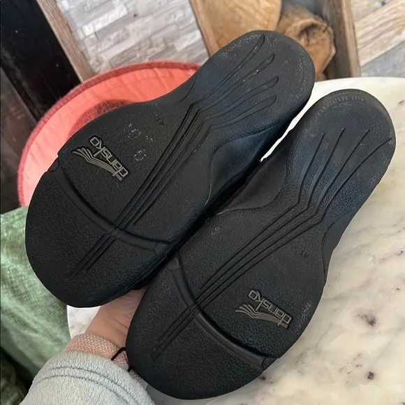 Dansko Black Strappy Mary Jane Shoes
