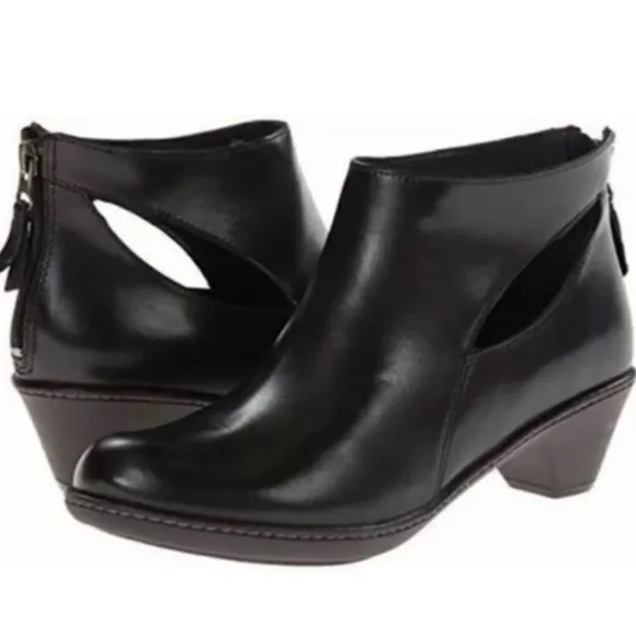 Dansko Bonita cutout smooth leather shoes / ankle booties