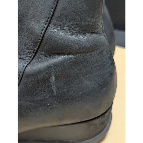 Dansko Serenity Waterproof Wedge Ankle Boots Black Booties Womens 11 Plain Shoes