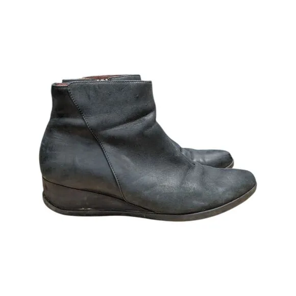 Dansko Serenity Waterproof Wedge Ankle Boots Black Booties Womens 11 Plain Shoes