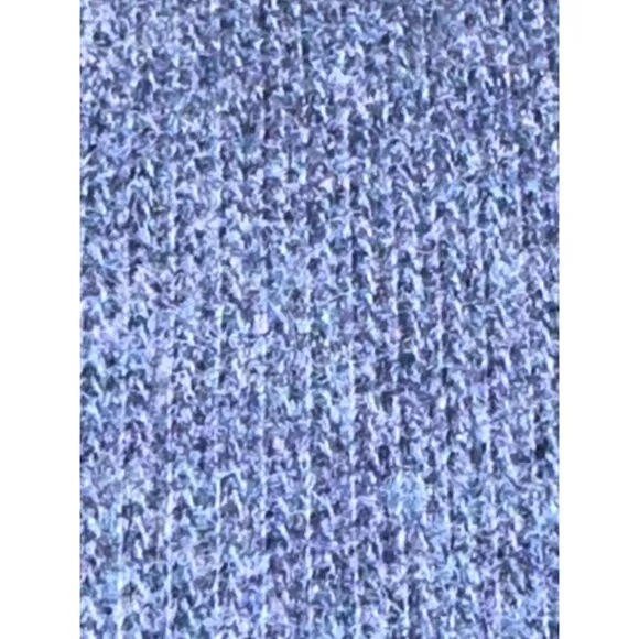 Dark Blue Light Blue Mens Quarter Zip Pullover Reversible Sweater Cotton Size XL