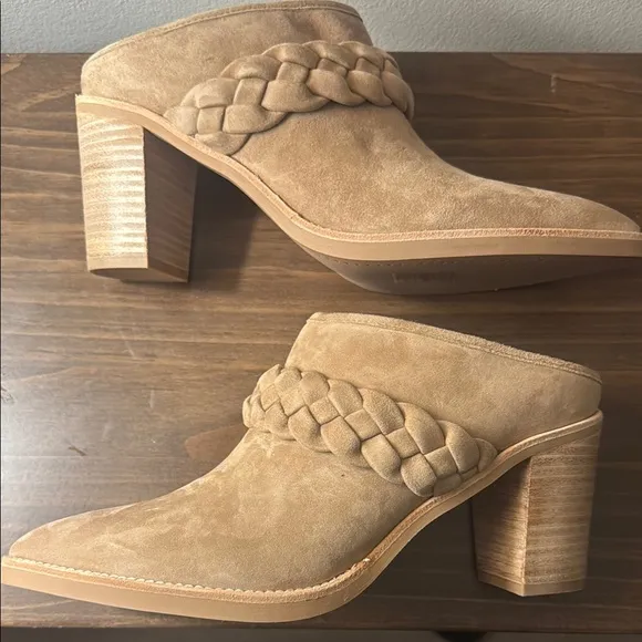 Dolce Vita Women's Tan Braided Mules, 8