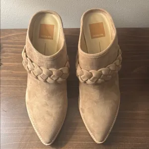 Dolce Vita Women's Tan Braided Mules, 8