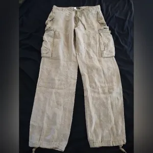 Dolce&amp;Gabbana Beige Linen Cargo Pants Size Mens US 40 IT Size 50 See Size Chart