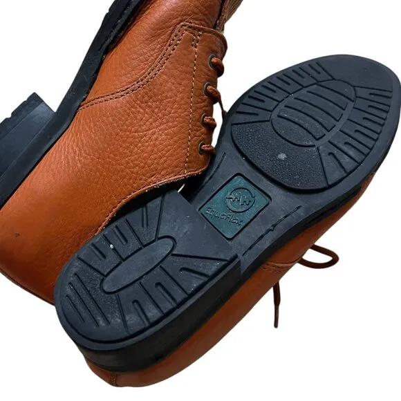 Double H Eque Flex Chestnut Kiltie Equestrian Leather Oxford Shoes Size 9