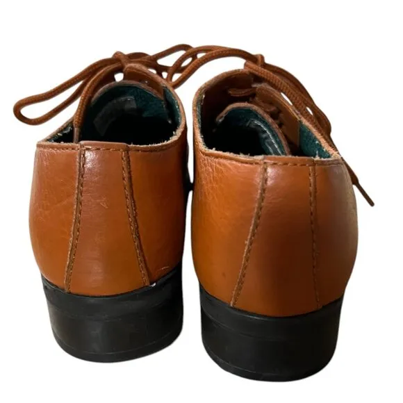 Double H Eque Flex Chestnut Kiltie Equestrian Leather Oxford Shoes Size 9