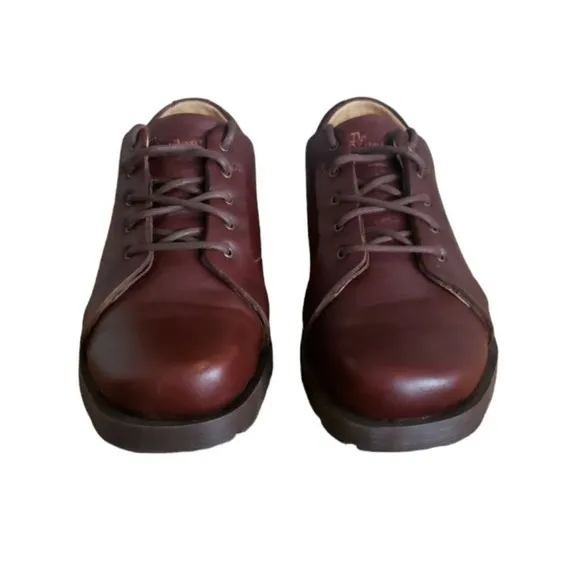 Dr. Martens 11566 Air Cushion Oxford Casual Dress Shoes Brown Leather Men's SZ 8