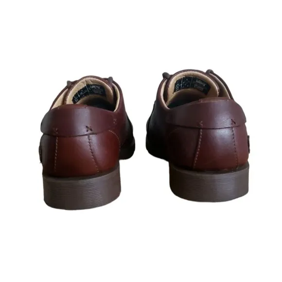 Dr. Martens 11566 Air Cushion Oxford Casual Dress Shoes Brown Leather Men's SZ 8