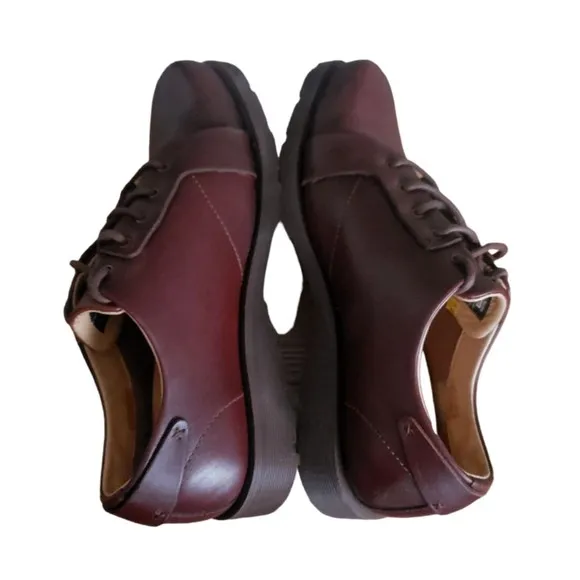Dr. Martens 11566 Air Cushion Oxford Casual Dress Shoes Brown Leather Men's SZ 8