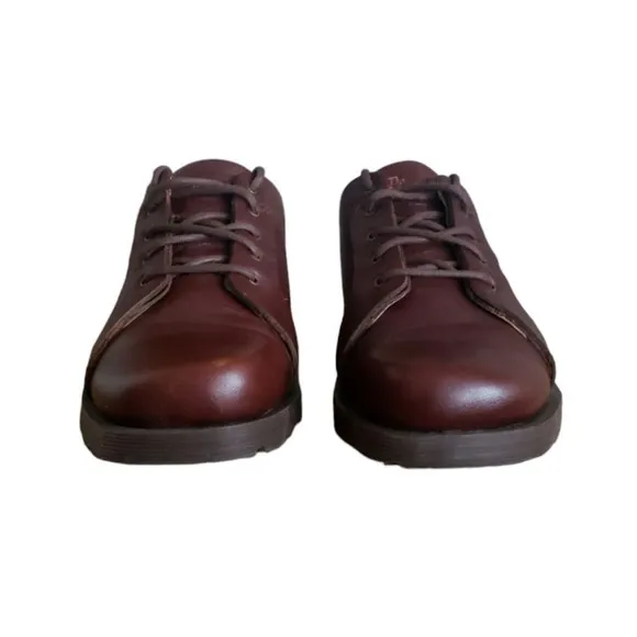 Dr. Martens 11566 Air Cushion Oxford Casual Dress Shoes Brown Leather Men's SZ 8
