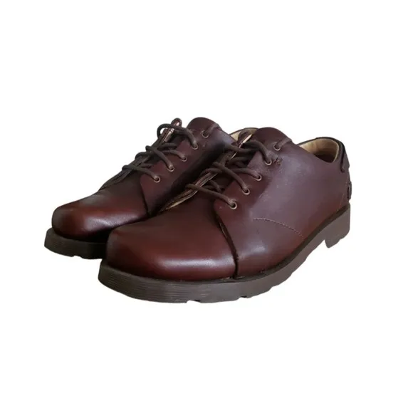 Dr. Martens 11566 Air Cushion Oxford Casual Dress Shoes Brown Leather Men's SZ 8