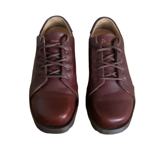 Dr. Martens 11566 Air Cushion Oxford Casual Dress Shoes Brown Leather Men's SZ 8