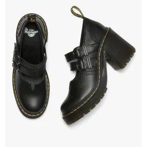 Dr. Martens Eviee Sendal Leather Heeled Women’s Chunky Platform Shoes Sz 9 Black