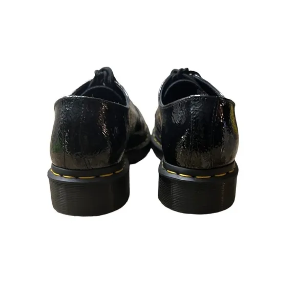 DR. MARTENS Rikard Lunar Leather Shoes Size 7 Crackle Surface