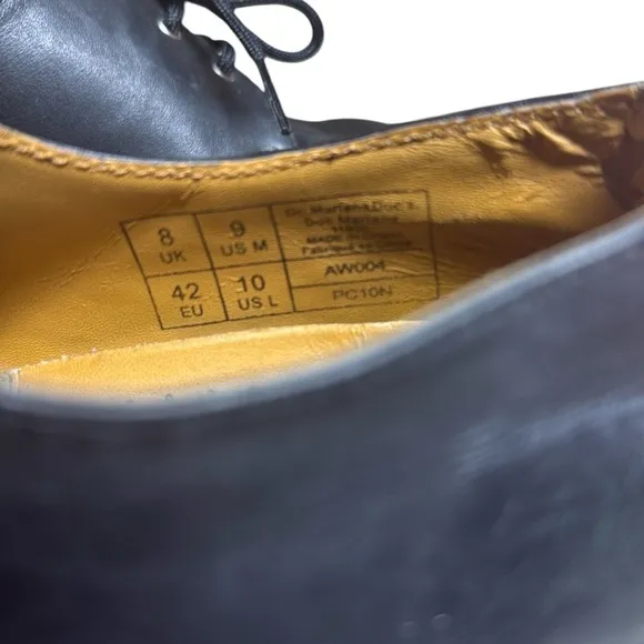Dr. Martens UNISEX SMOOTH LEATHER OXFORD AW004 M:9 W:10 Extra Loved!!