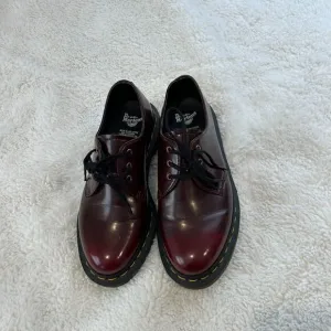 Dr. Martens Unisex Vegan 1461 Oxford Shoe, Cherry Red US Size 7
