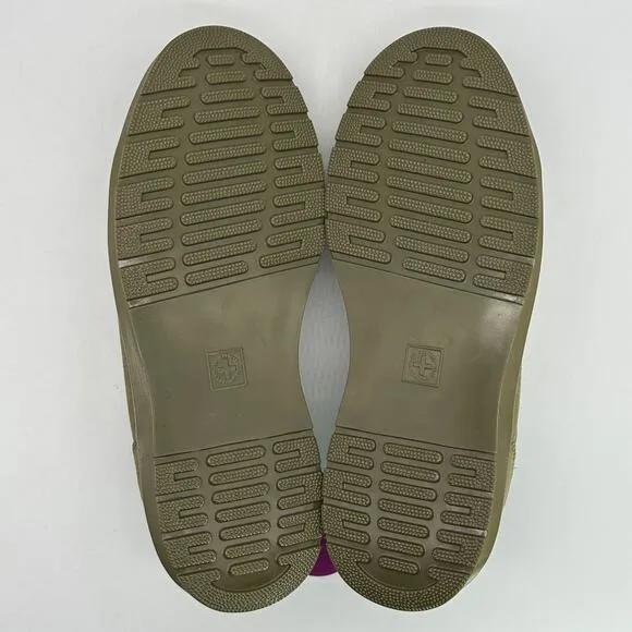 Dr. Martens Women's Dante Suede Olive Green Monochromatic Shoes Size 8/ Men's 7